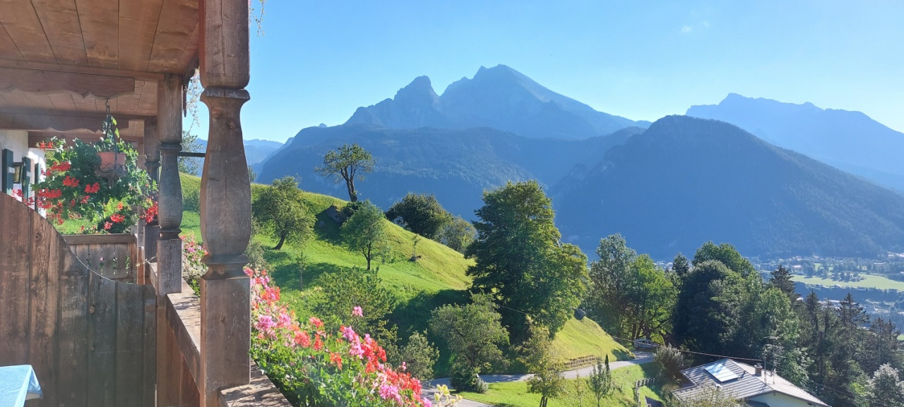 Balkon 1.OG Blick auf Watzmann