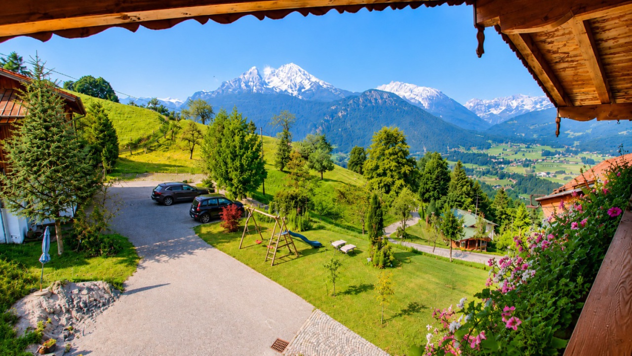 Balkon Ferienwohnung Göll mit Watzmannblick