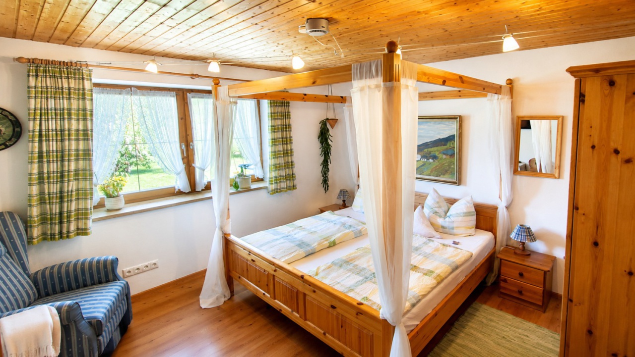 Schlafzimmer Ferienwohnung Hirscheck EG